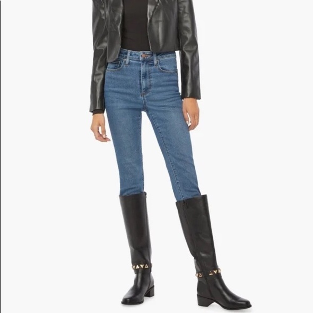 NWT JustFab Remy Studded Riding Boot in Black, Sz. 8 - Picture 7 of 7